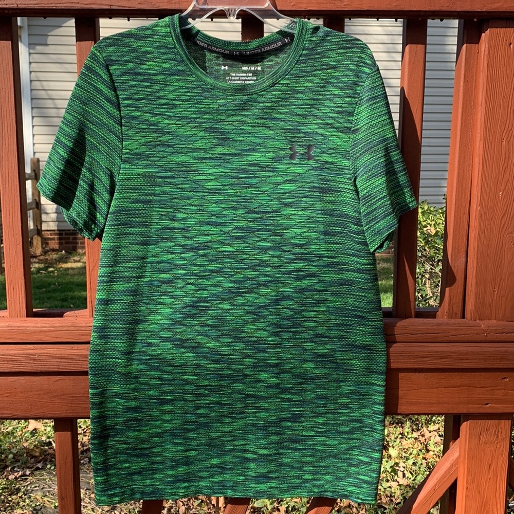 Under Armour The Vanish Tee, Green/Blue/Black, M